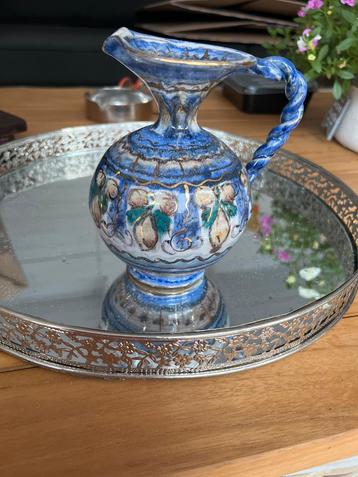 Vintage Holland HM 301 Keramieken Kan - Handbeschilderd Blau beschikbaar voor biedingen