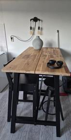 Set van 2 IKEA  skogsta bartafel met 2 krukken en een stoel., Ophalen, Zo goed als nieuw, Inclusief barstoelen