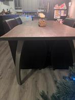 Robuuste mango houten eettafel 6 persoons, Huis en Inrichting, Ophalen, Gebruikt, 100 tot 150 cm, 200 cm of meer