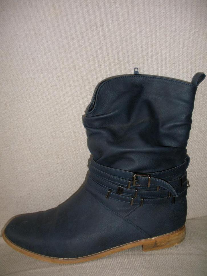 Laarsjes blauw maat 41, Kleding | Dames, Schoenen, Zo goed als nieuw, Blauw, Ophalen of Verzenden