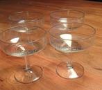 4 vintage champagneglazen (uit jaren '50/'60), Ophalen, Overige stijlen, Overige typen