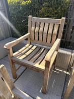 Teak Bergamo blokstoel “puur teak” per stuk, Ophalen, Gebruikt, Hout