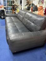 Rolf Benz RB50 jubileum bank Grijs / Taupe leer, Ophalen, 250 tot 300 cm, Gebruikt, Metaal