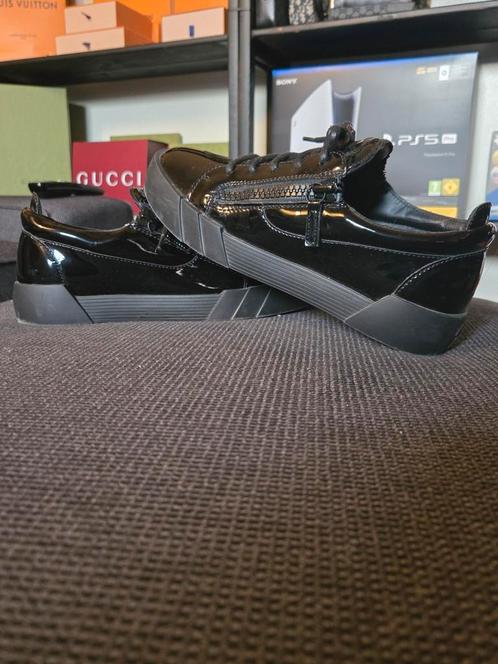Giuseppe Zanotti Sneakers shiny Black - Maat 39 - Staat 9.5, Kleding | Heren, Schoenen, Zo goed als nieuw, Ophalen of Verzenden