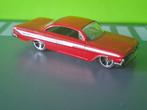 Hotwheels - 1961 Chevrolet Impala [rood] 1/64, Ophalen of Verzenden, Gebruikt, Auto