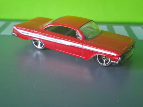 Hotwheels - 1961 Chevrolet Impala [rood] 1/64, Hobby en Vrije tijd, Modelauto's | Overige schalen, Gebruikt, Auto, Ophalen of Verzenden