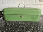 Emaille broodtrommel groen en voorraad bussen, Antiek en Kunst, Antiek | Emaille, Ophalen of Verzenden