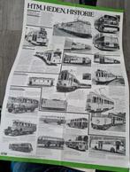 HTM poster.Heden en Historie.Trams Bussen en technische, Ophalen of Verzenden, Zo goed als nieuw, Overige soorten, Kaart of Prent