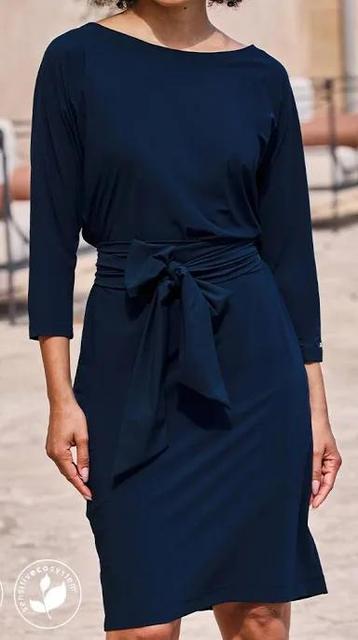 LaDress Carolina L- xl-xxl zgan jurk travelstof sash beschikbaar voor biedingen