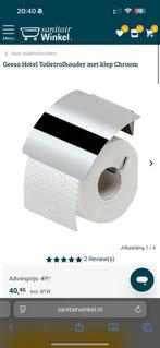 Nieuw Geesa toilerrolhouder chroom, Huis en Inrichting, Badkamer | Badtextiel en Accessoires, Ophalen of Verzenden, Zo goed als nieuw
