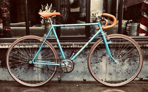 Retro Koersfiets, Fietsen en Brommers, Fietsen | Heren | Herenfietsen, Nieuw, Overige merken, 57 tot 61 cm, Versnellingen, Ophalen