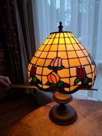 Tiffany lamp op voet, Ophalen, Zo goed als nieuw, Glas, Minder dan 50 cm