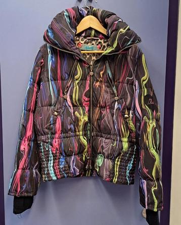 Daite kleurrijke puffer jacket jas winddicht maat 40 49668 beschikbaar voor biedingen