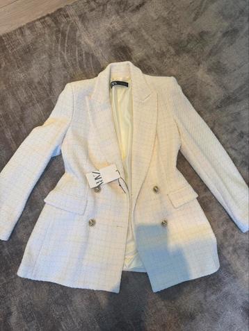 Zara wolwitte blazer  beschikbaar voor biedingen