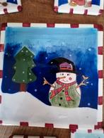 Onderzetters sneeuwpop., Diversen, Kerst, Ophalen of Verzenden, Zo goed als nieuw