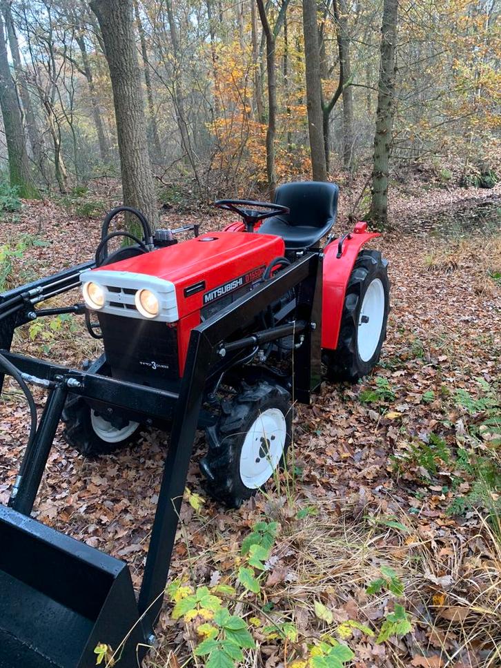 Mitsubishi d1550 fd met voorlader kubota yanmar iseki, Zakelijke goederen, Agrarisch | Tractoren, tot 2500, Overige merken, tot 80 Pk