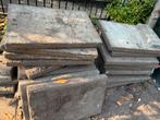 Gratis 22 grindtegels, Tuin en Terras, Tegels en Klinkers, Ophalen, Zo goed als nieuw, Beton, Terrastegels