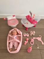 Set Baby Born speelgoed met bad, toiletje en reiswieg, Kinderen en Baby's, Speelgoed | Poppen, Ophalen of Verzenden, Gebruikt