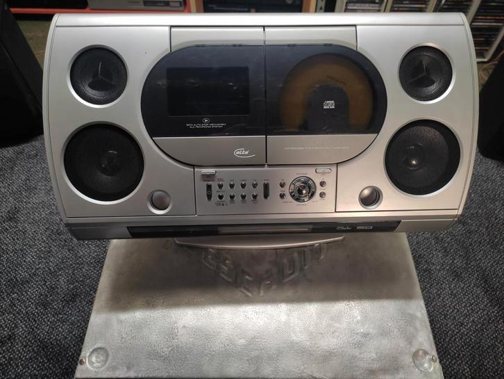 Elta 2434 audio tuner met cd en cassettespeler, Audio, Tv en Foto, Radio's, Gebruikt, Met cd-speler, Ophalen of Verzenden