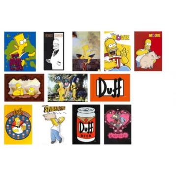 Verschillende The Simpsons kaarten bij Stichting Superwens! beschikbaar voor biedingen
