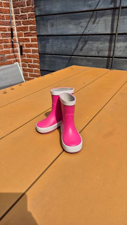 Roze Keq regenlaarzen – maat 21/22, Kinderen en Baby's, Kinderkleding | Schoenen en Sokken, Zo goed als nieuw, Laarzen, Meisje