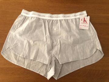 Pyjama broekje Calvin klein slaap short grijs M NIEUW