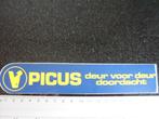 sticker picus logo deur voor deur doordacht, Verzenden, Zo goed als nieuw, Merk