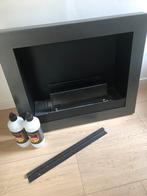 Ruby Fire Bio-ethanol haard - zwart L71,5 H 62 diep 20 cm, Huis en Inrichting, Ophalen, Zo goed als nieuw, Hangende haard, Gelhaard