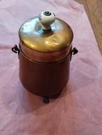 Antieke koperen doofpot met porseleinen knop, Antiek en Kunst, Antiek | Koper en Brons, Ophalen, Koper