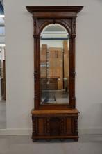 Antieke halspiegel met console, Ophalen, 50 tot 100 cm, 200 cm of meer