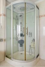 Douchecabine Acquavapore 95x95x215cm, Ophalen, Gebruikt, Chroom, Douche