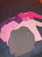 92 SET longsleeve shirts 5x meisje lange mouw, Gebruikt, Meisje, H&M, Ophalen of Verzenden
