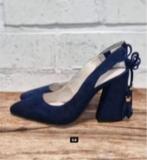 Kenneth Cole - Suedeleren sandalen maat 36 - Nieuw €140, Pumps, Blauw, Kenneth Cole, Nieuw