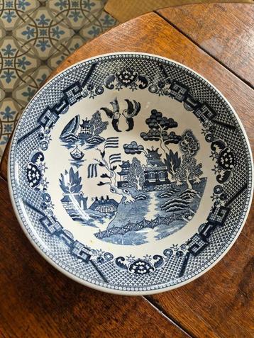 Blue Willow hoge serveerschaal / slakom 26cm, hoog 7 cm beschikbaar voor biedingen