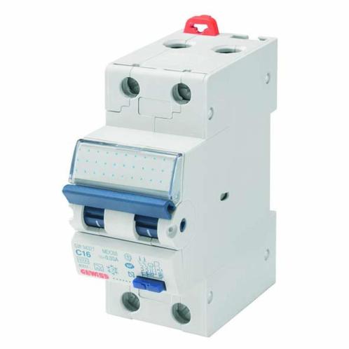 Gewiss GW94317 Aardlekautomaat 2P 16a 0,3a C, Hobby en Vrije tijd, Elektronica-componenten, Nieuw, Ophalen of Verzenden