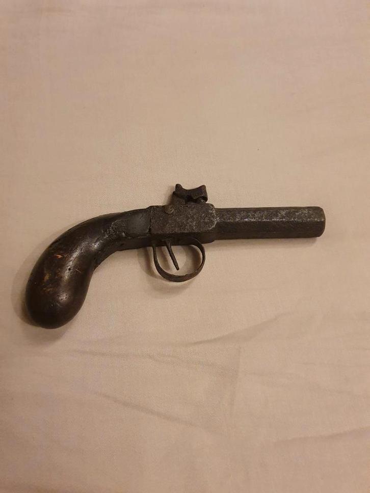 Oude Onklaar gemaakte Revolver pistool, Antiek en Kunst, Antiek | Overige Antiek, Ophalen of Verzenden