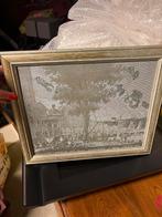 Zeefdruk Gouda, 32x40 cm, Antiek en Kunst, Kunst | Etsen en Gravures, Ophalen