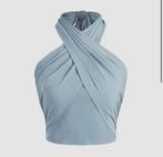 Crop top, gekruiste halslijn + gesmokte rug, Cider, NIEUW, Kleding | Dames, Blauw, Maat 42/44 (L), Nieuw, Ophalen of Verzenden