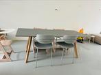 HAY COPENHAGUE CPH30 GRIJS MAT GELAKT EIKEN ONDERSTEL TAFEL, Nieuw, Vijf personen of meer, Rechthoekig, 50 tot 100 cm