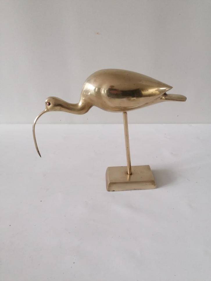 mooie koperen/messing vogel  ( hollywood regency) 33x29 cm, Antiek en Kunst, Antiek | Koper en Brons, Koper, Verzenden