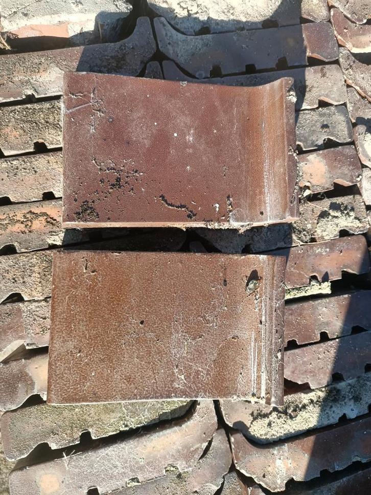 200 bruine keramische raamdorpelstenen gebruikt, maar netjes, Doe-het-zelf en Verbouw, Metselstenen, Gebruikt, Bakstenen, Ophalen