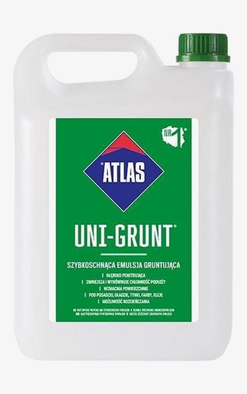 Atlas Uni-Grunt voorstrijk snel 10L ongeopend, Doe-het-zelf en Verbouw, Verf, Beits en Lak, Nieuw, Verf, Wit, Ophalen