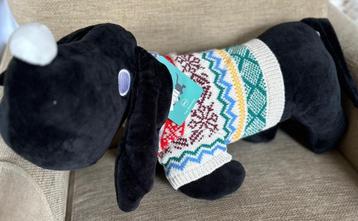 Takkie Hond pluche knuffel HEMA kerst Sint  beschikbaar voor biedingen