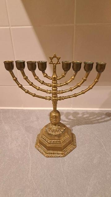 Antieke Messing Menorah - 19e Eeuw beschikbaar voor biedingen
