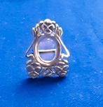 Zilveren miniatuur fotolijstje op standaard, Antiek en Kunst, Ophalen of Verzenden, Zilver