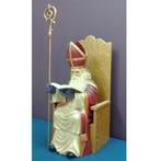 Sinterklaasbeeld op troon - Sint Nicolaas - 55 cm, Diversen, Sinterklaas, Ophalen, HorecaBeelden, Nieuw, HorecaBeelden