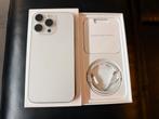 Nette iPhone 15 Pro Max 256gb White Titanium Compleet + Doos, Wit, IPhone 15 Pro Max, Zo goed als nieuw, Zonder simlock