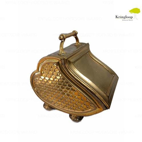 Antieke Messing Turfbak / Kolenbak, Antiek en Kunst, Antiek | Woonaccessoires, Ophalen of Verzenden