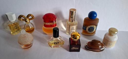 @9 oude mini's:MCM edp,KESLINGFORMINABLE Mouling Rouge..,@, Verzamelen, Parfumverzamelingen, Miniatuur, Ophalen of Verzenden