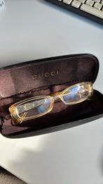 Gucci bril met een tijgerprint montuur en kleine sterkte, Overige merken, Bruin, Ophalen of Verzenden, Zo goed als nieuw